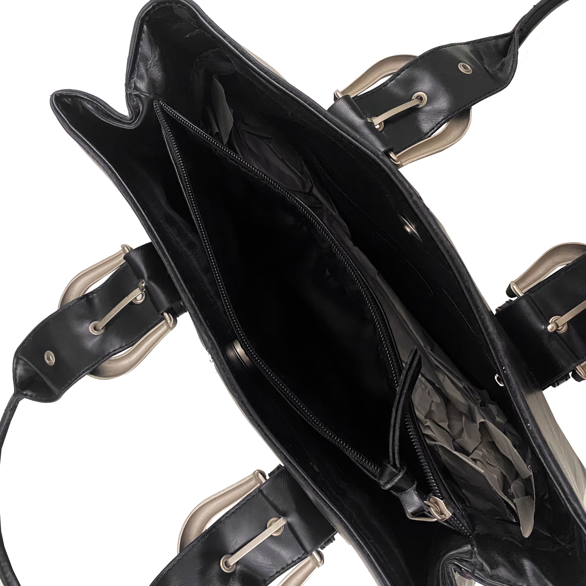 Leather Buckle Tote