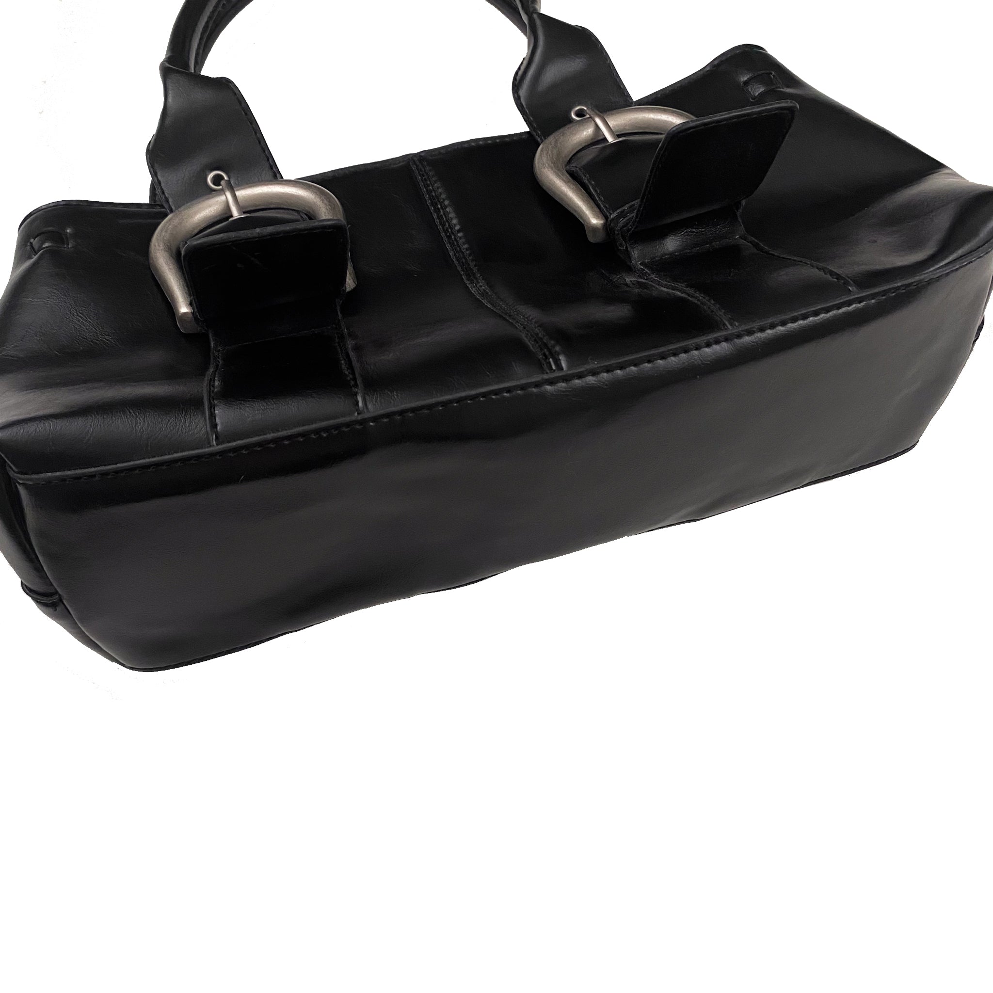 Leather Buckle Tote