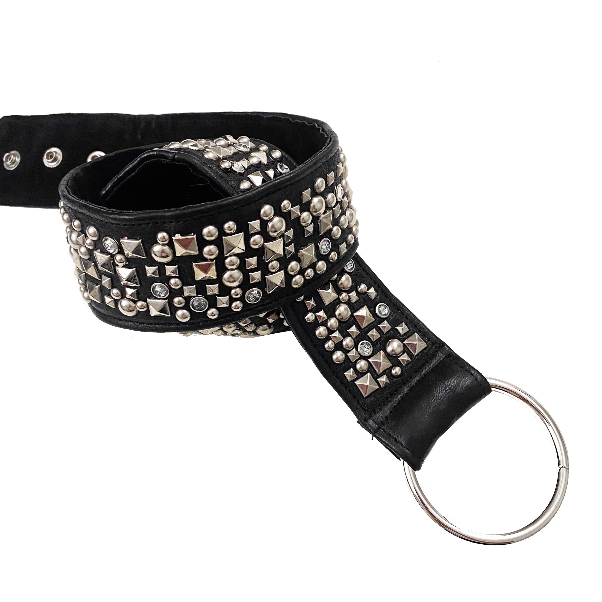 Leather Studded Belt (M)