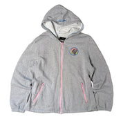 Angel Blue Gray Zip Up Hoodie (L)