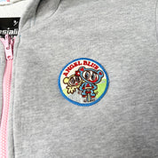 Angel Blue Gray Zip Up Hoodie (L)