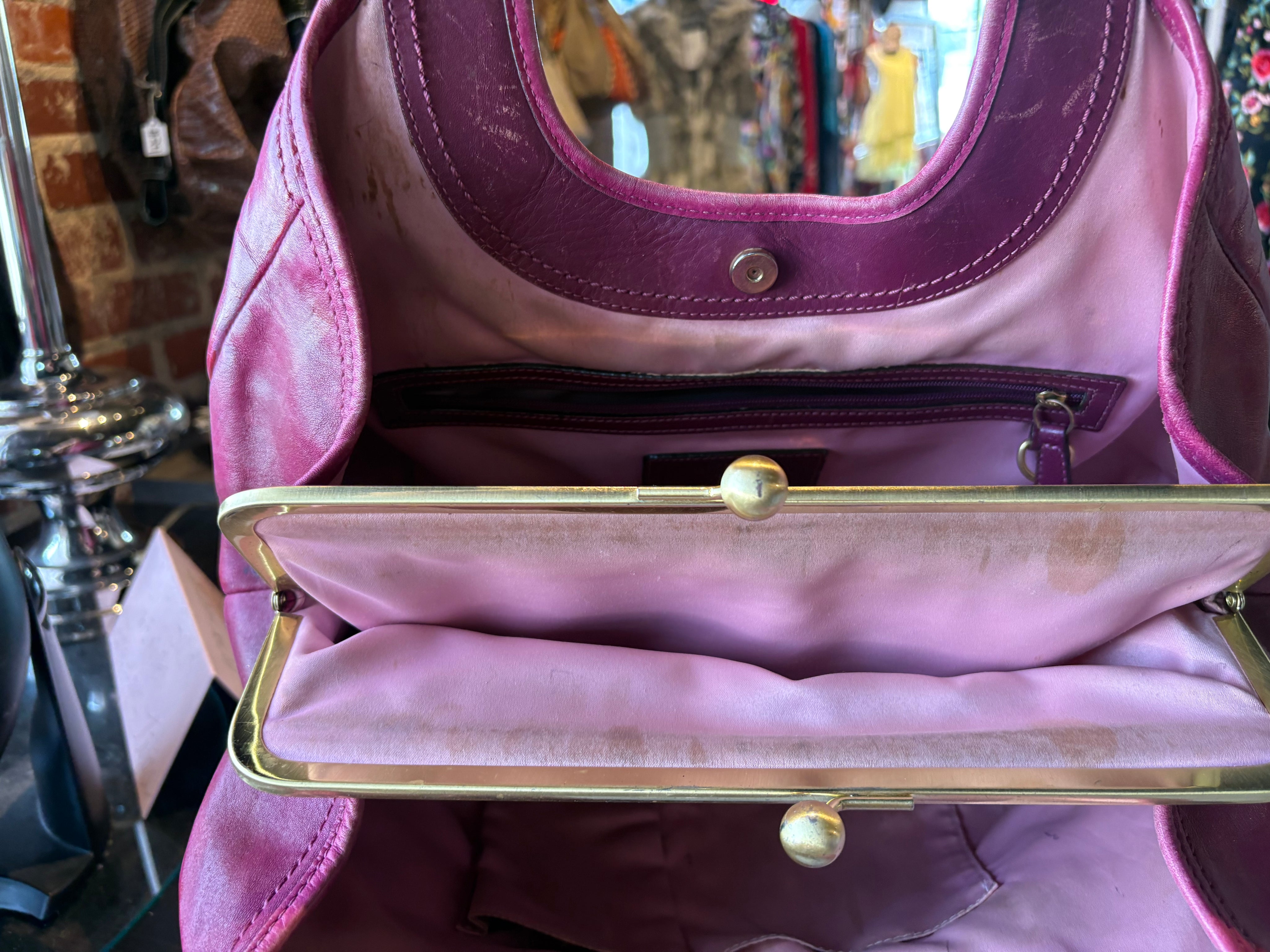 Coach Ergo Pleated Frame Satchel