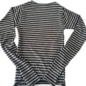 The Forest Green Striped Long Sleeve Top (XS-XL)
