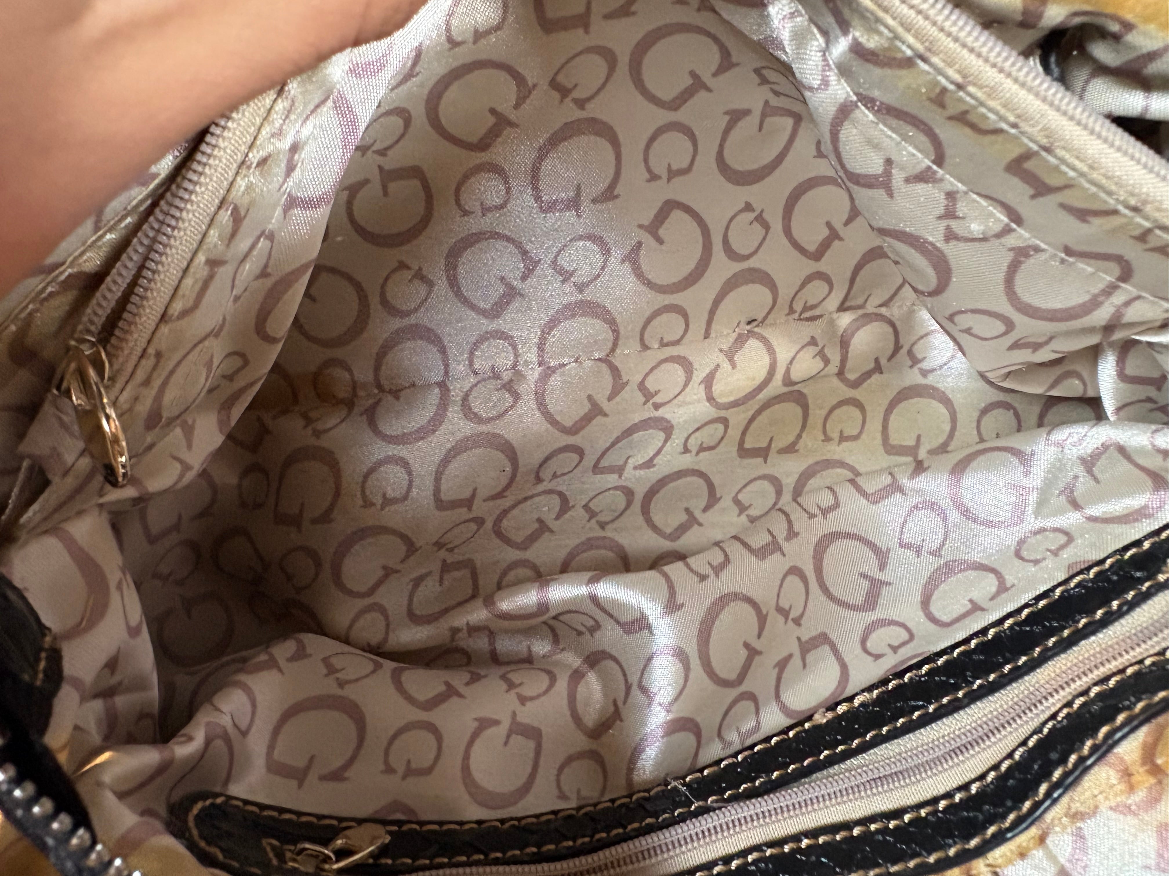 Guess Faux-Python Shoulder Bag