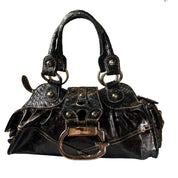Guess Faux-Python Shoulder Bag