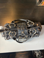 Guess Faux-Python Shoulder Bag