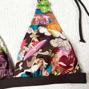 Hawaiian Graphic Bikini Top (S)