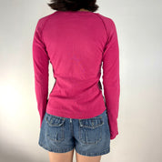Kenzo Y2K Pink Long Sleeve Top (S)