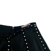 Noire Silk Snap Skirt (S)