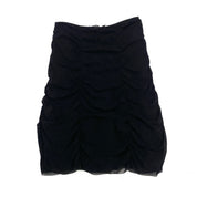 Noire Mesh Gathered Skirt (M)