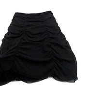 Noire Mesh Gathered Skirt (M)