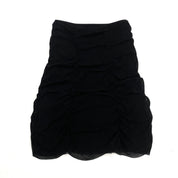 Noire Mesh Gathered Skirt (M)