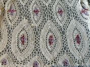 White Mermaid Beaded Crochet Top (S)