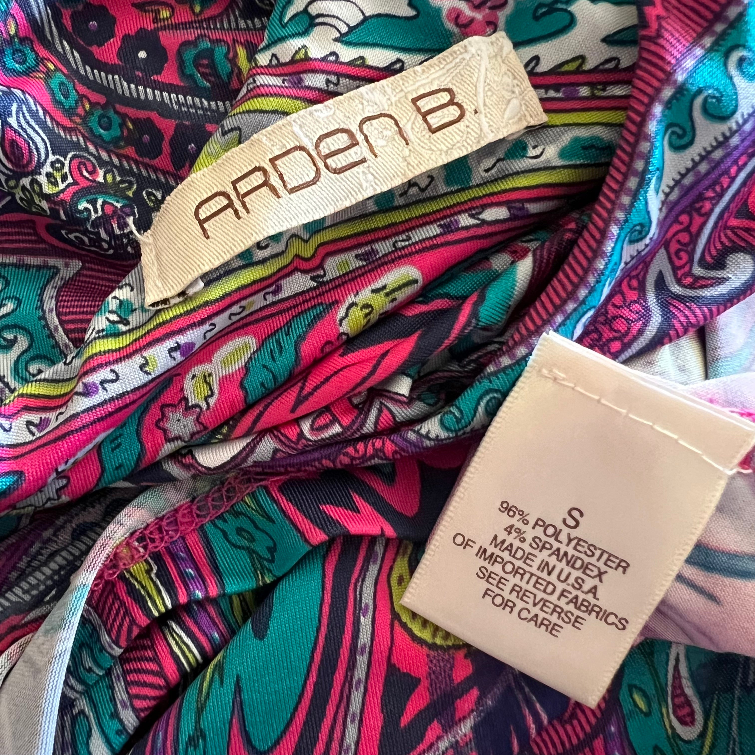 Vibrant One Shoulder Mini Dress (S)