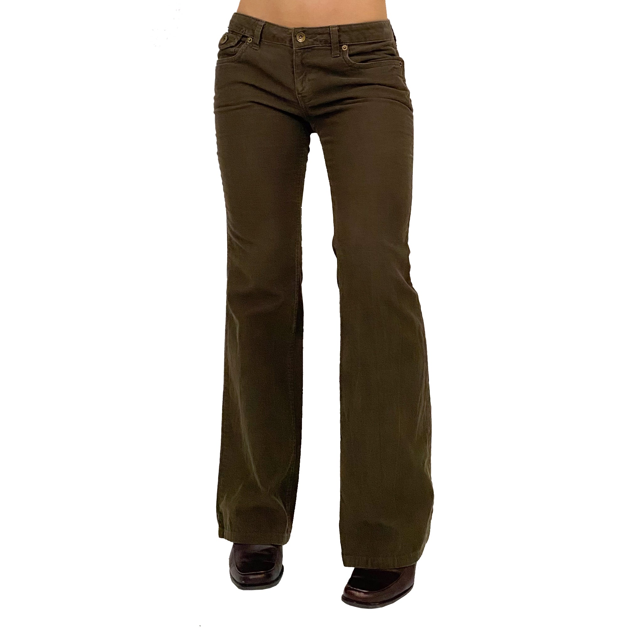 Low Rise Olive Corduroys (S/2)