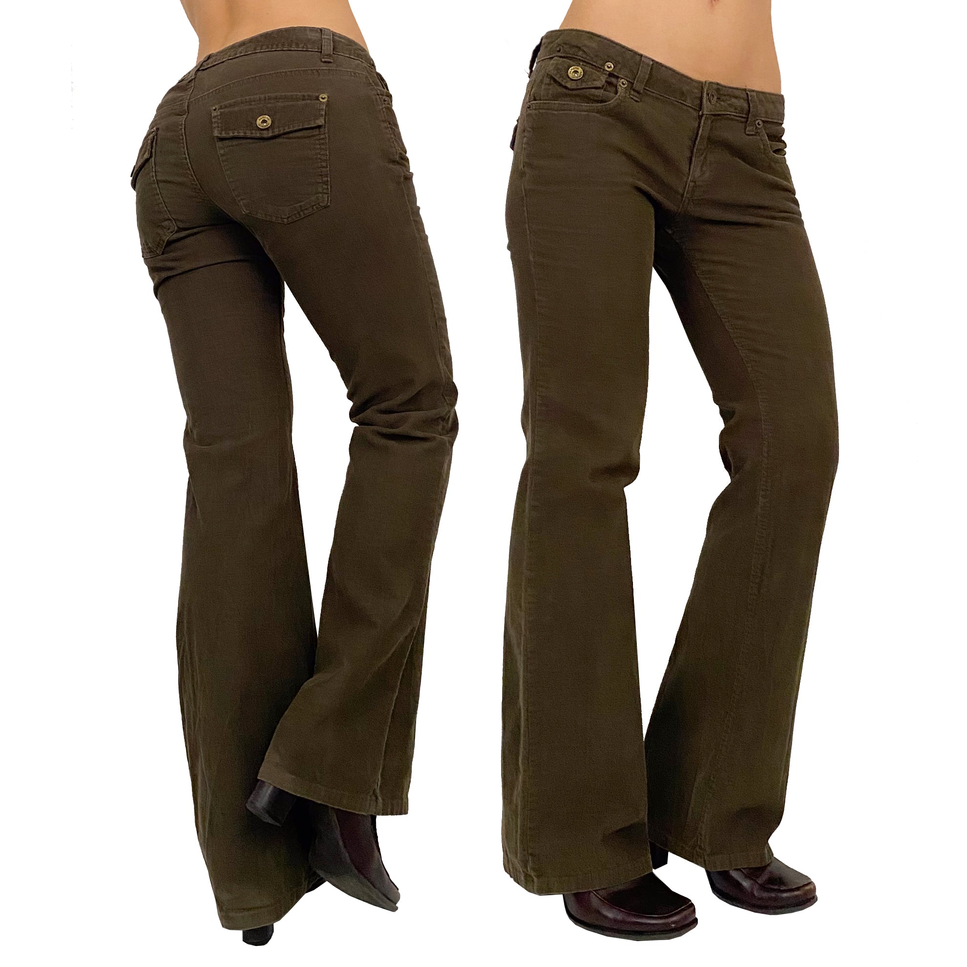 Low Rise Olive Corduroys (S/2)