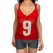 ANGEL SPORT #9 Red Jersey Halter (S)