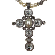 Pearl Cross Necklace