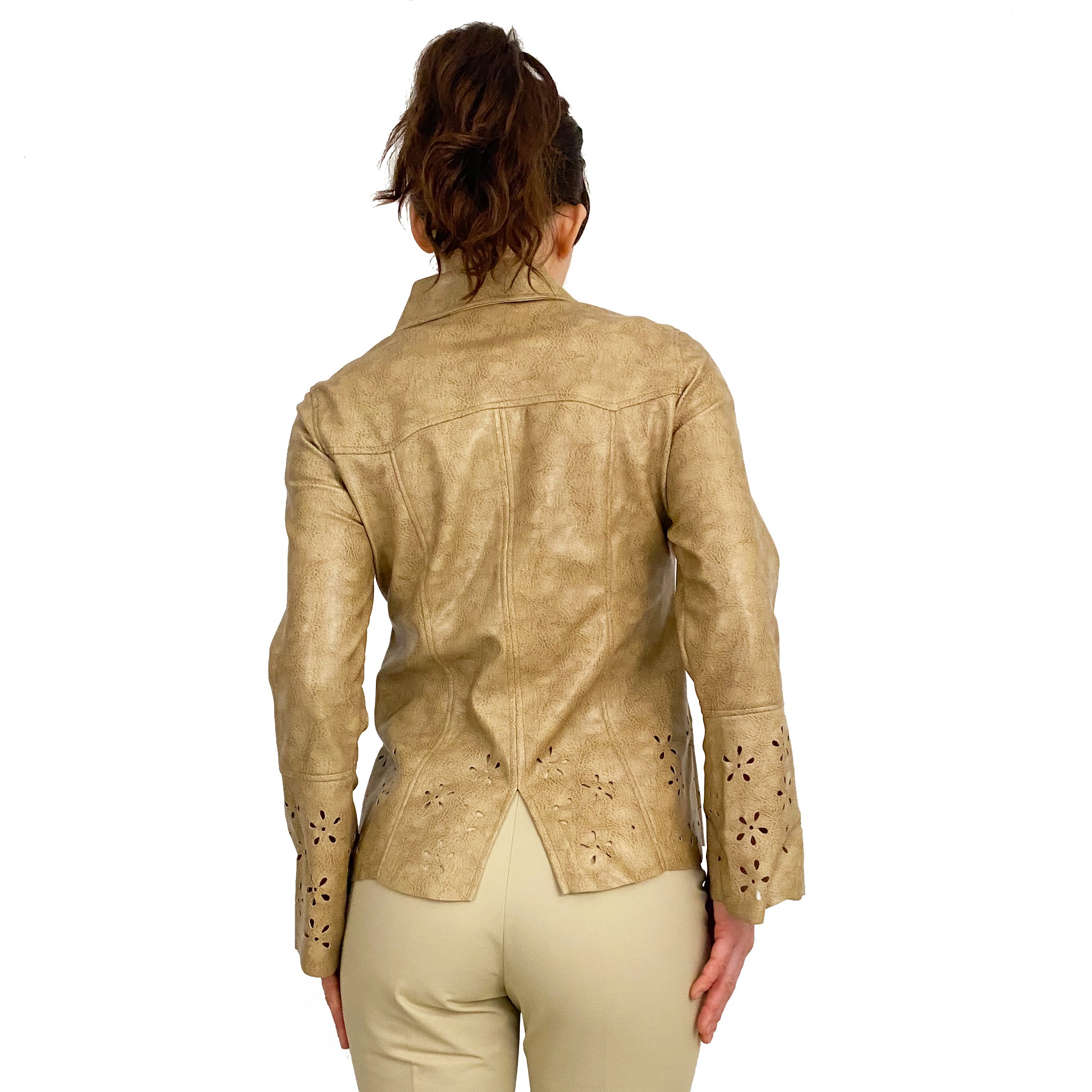 Y2K Faux Leather Jacket (XS Petite)