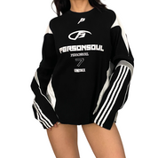 Sporty Zip-Sleeve Top (M/L)