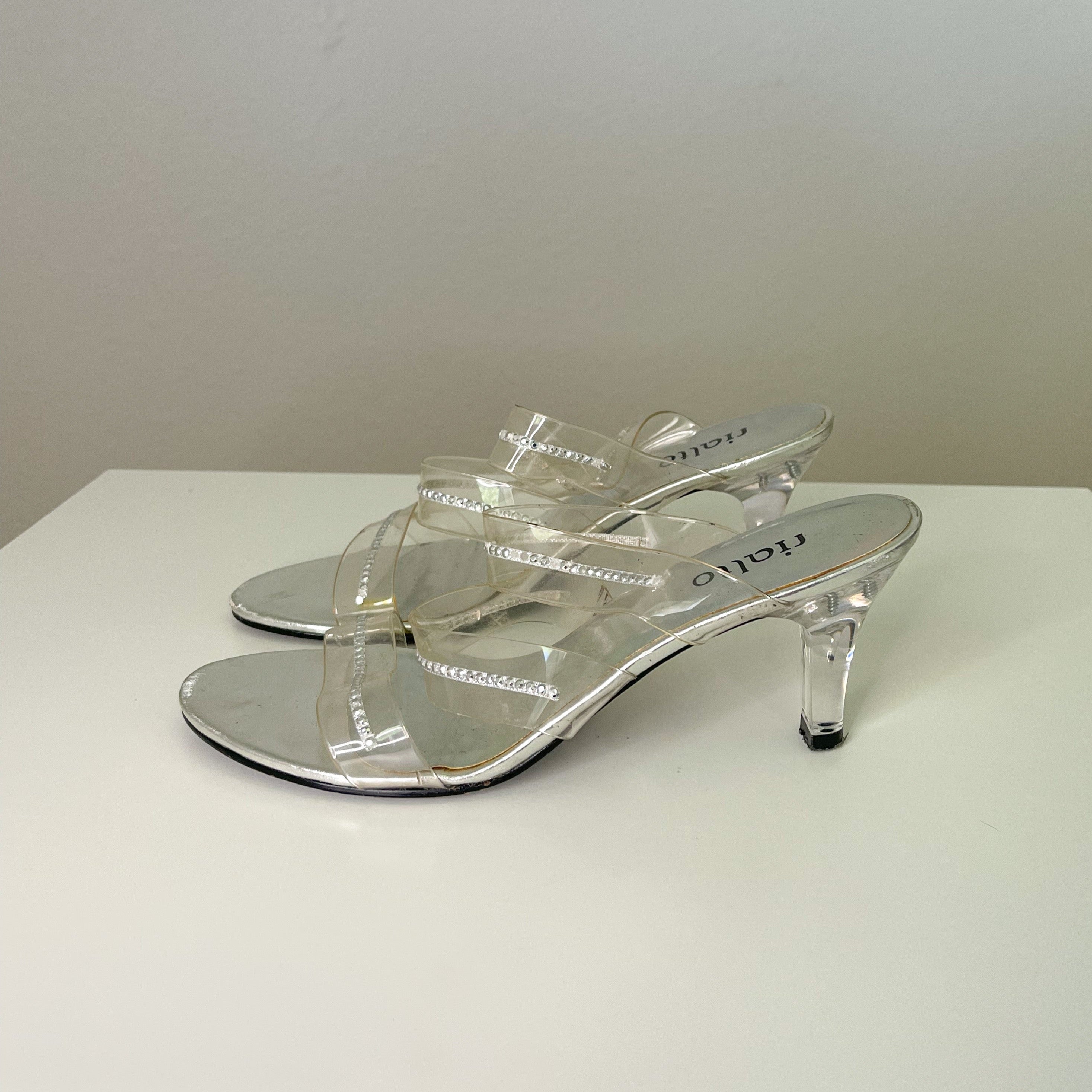 Clear Y2K Rhinestone Kitten Heels (6)
