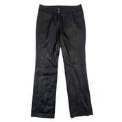Vintage Black Leather Mid-Rise Pants (S)
