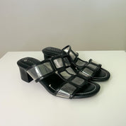 Black 60s Mod Styled Kitten Heels (6)