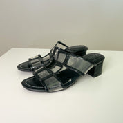 Black 60s Mod Styled Kitten Heels (6)