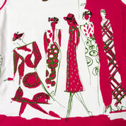 Via Faburrica Graphic Beaded Tank (M)