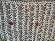White Mermaid Beaded Crochet Top (S)