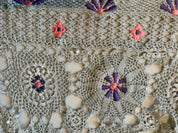 Gray Mermaid Beaded Crochet Top (S)