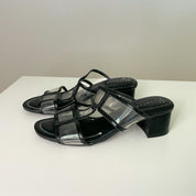 Black 60s Mod Styled Kitten Heels (6)