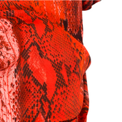 Just Cavalli Red Hot Snakeskin Dress (M/L)
