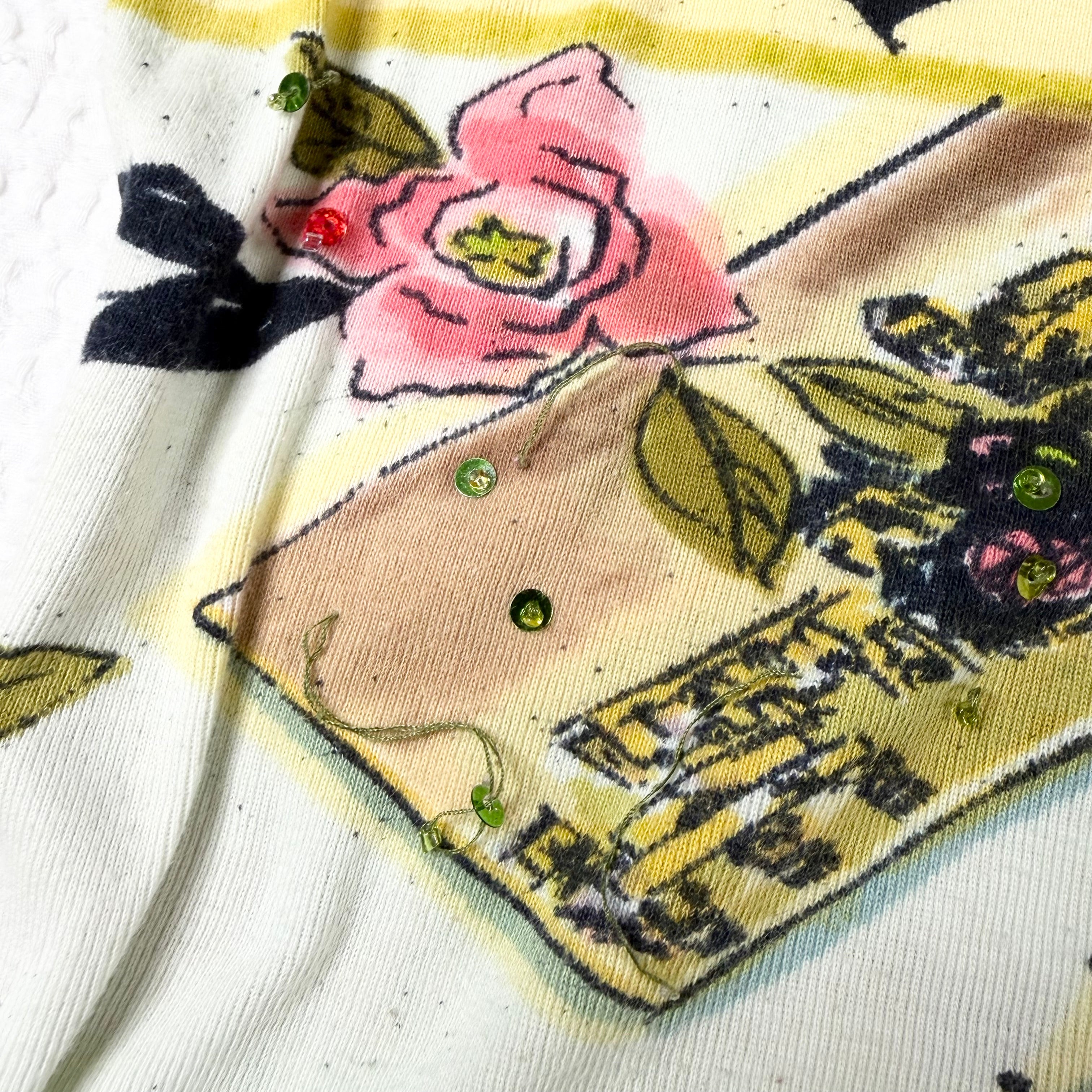 Associe Beaded Chinoiserie Style Tank (M)
