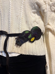 Miss Sixty Off-the-Shoulder Wool Sweater (S)