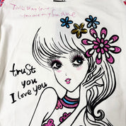 Deadstock Custo Barcelona Ruched Graphic Top (M)