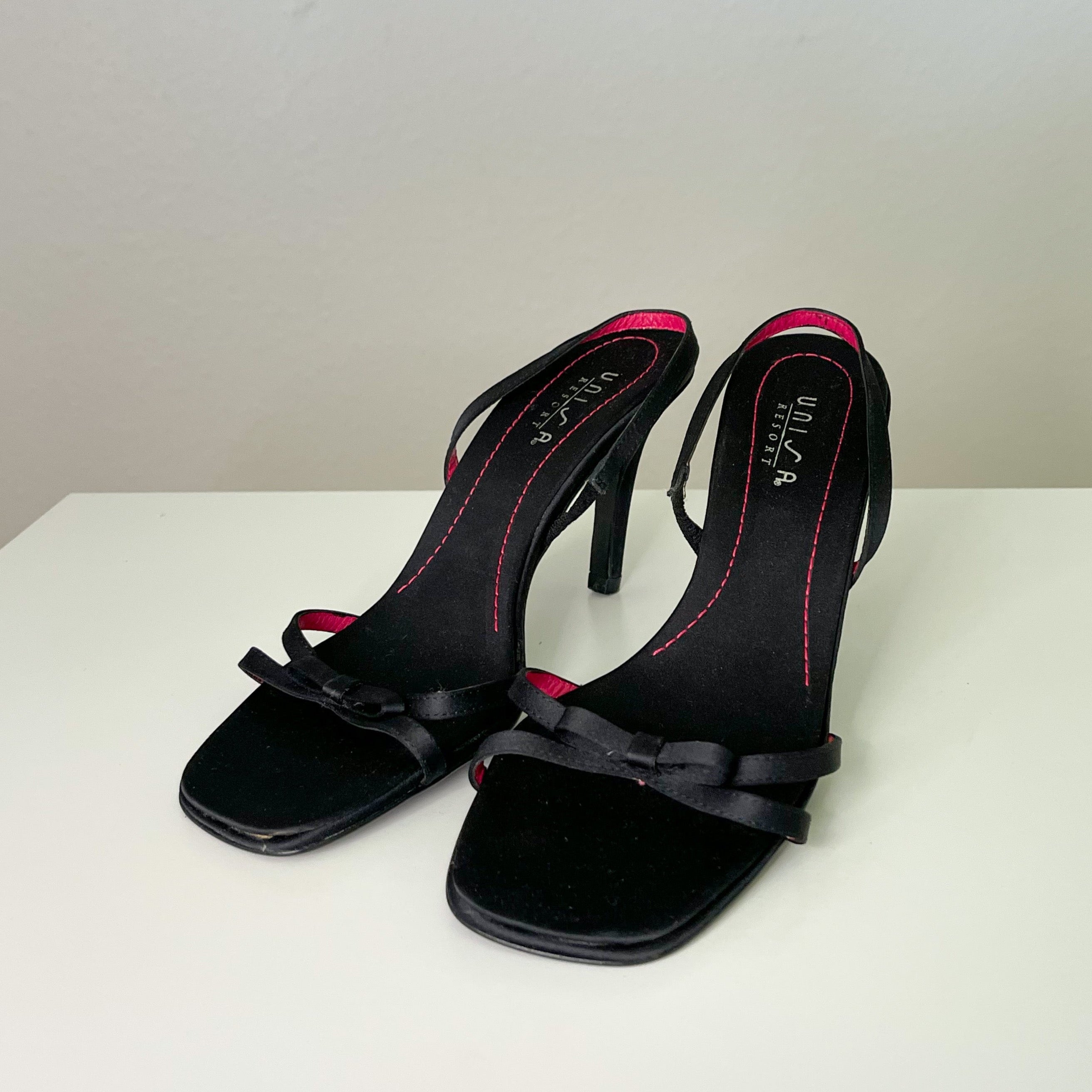 Black & Pink Y2K Heels (7.5)