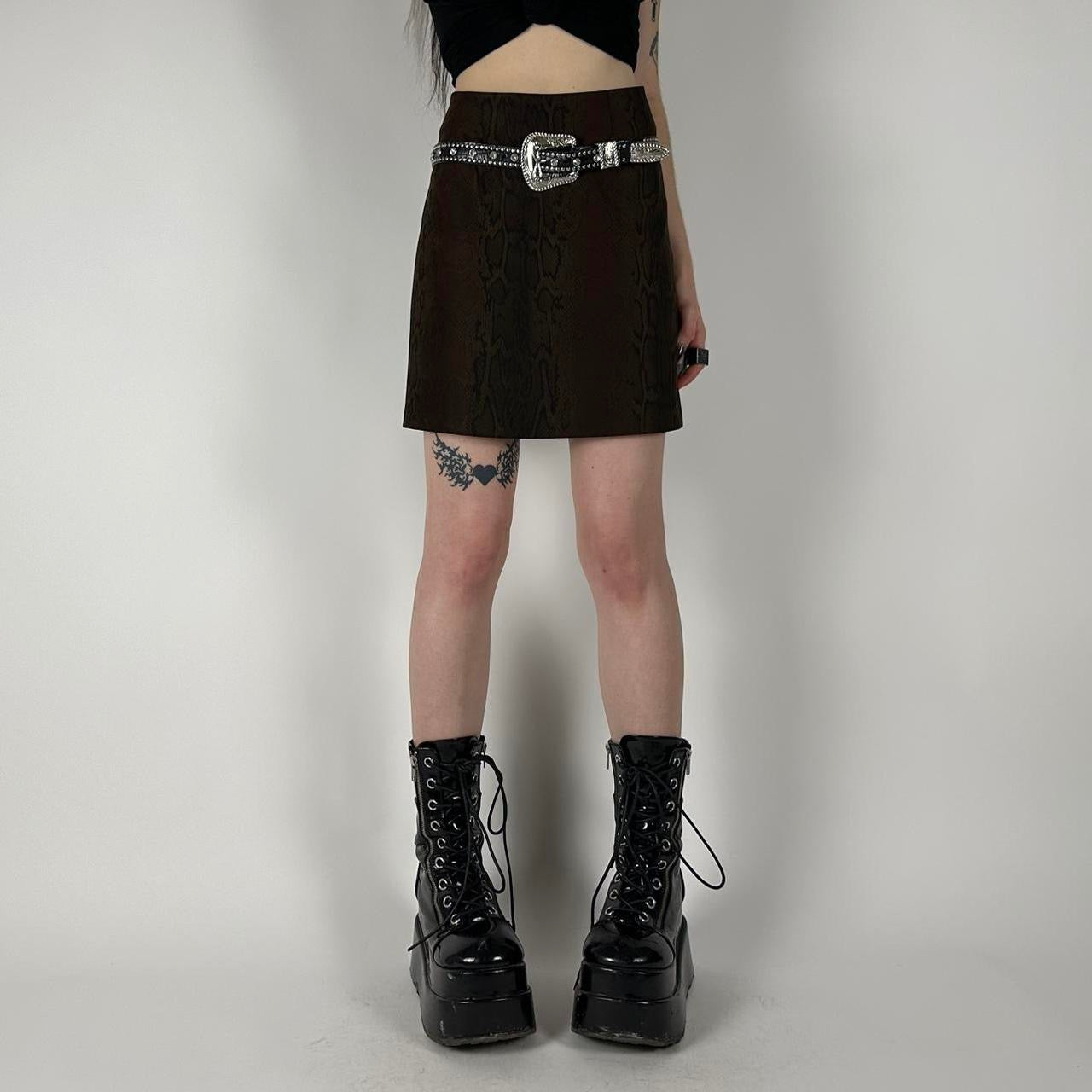 90s Python Mini Skirt (S)