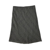 90s Houndstooth Organza Midi Skirt (M)