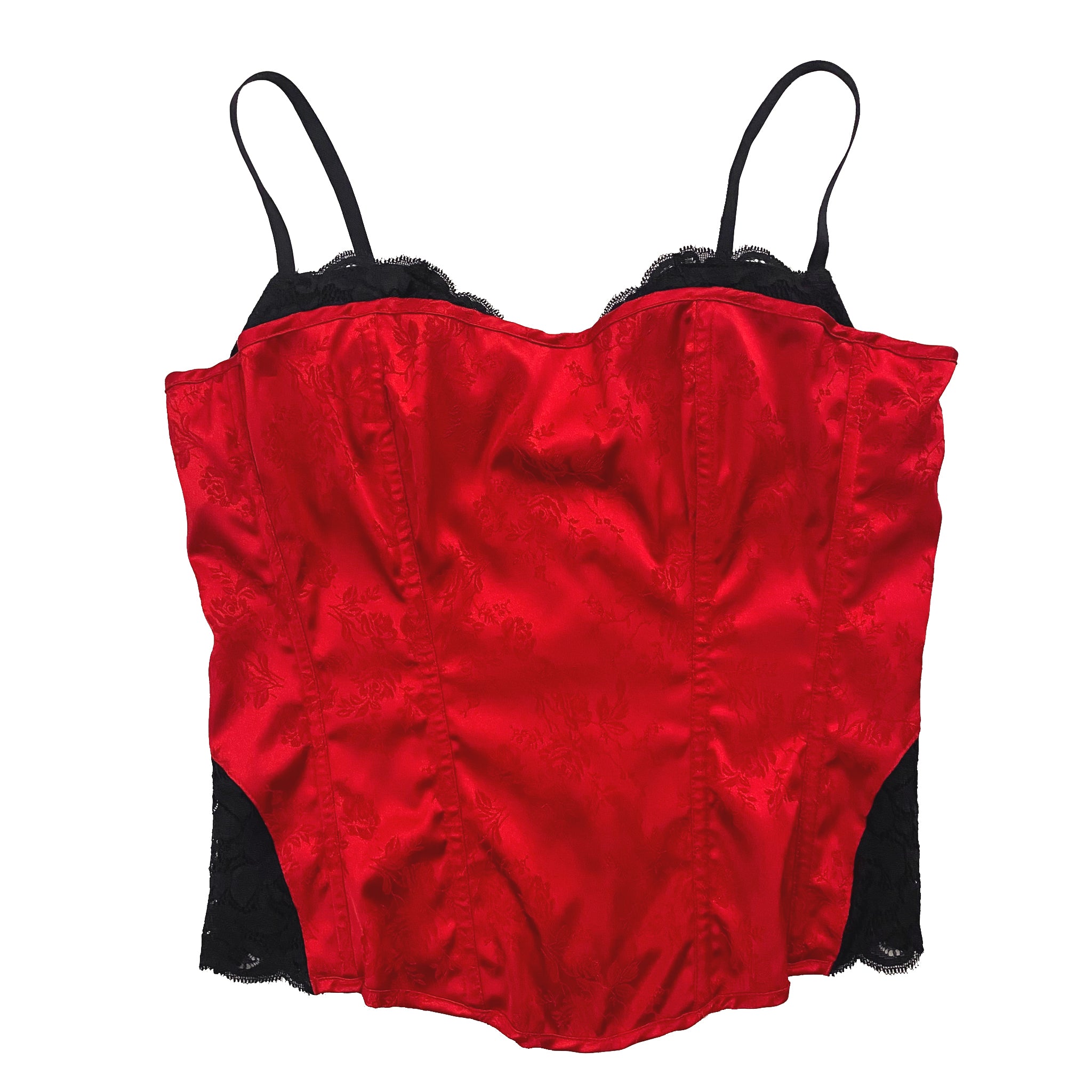 Fredericks Satin Rose Corset (L)