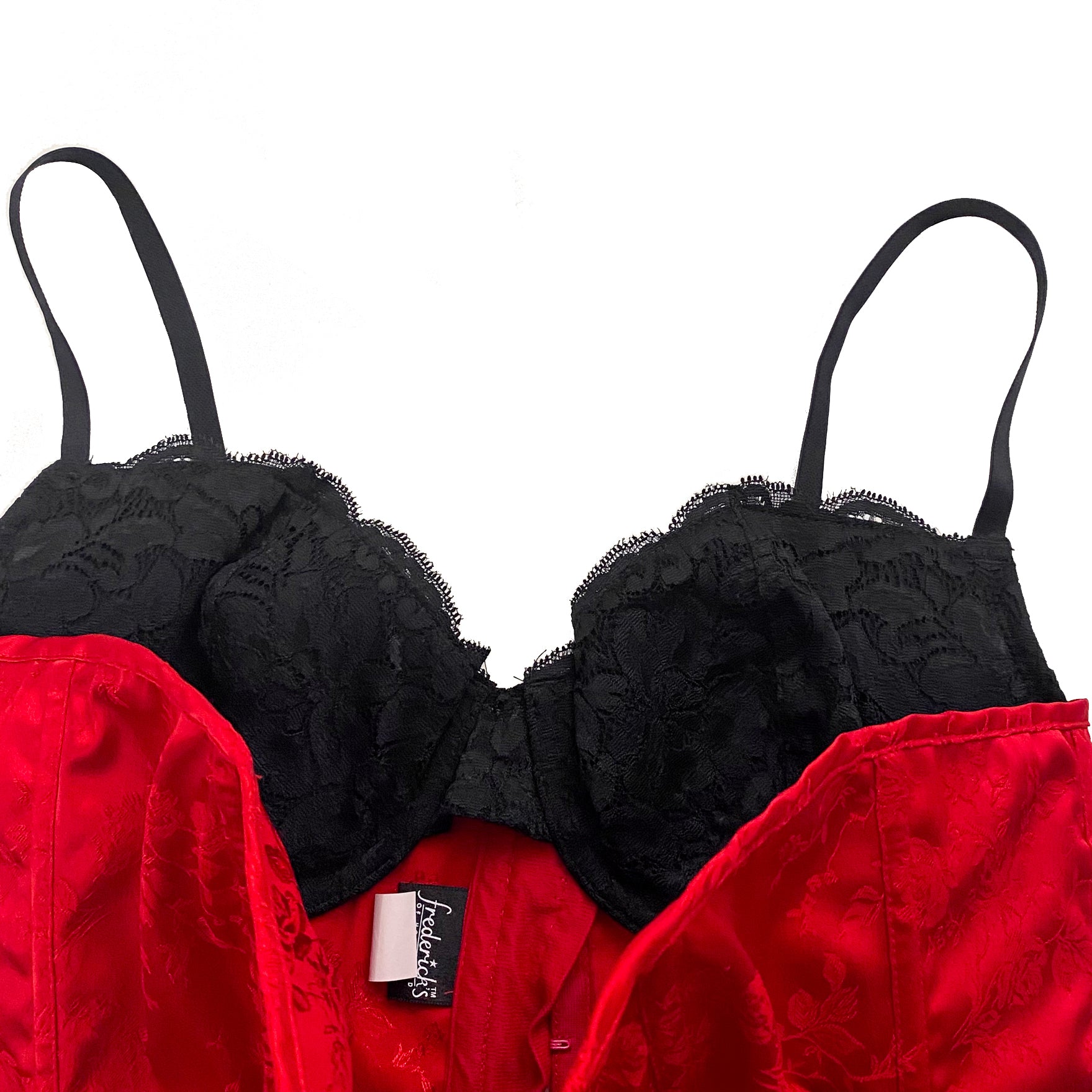 Fredericks Satin Rose Corset (L)
