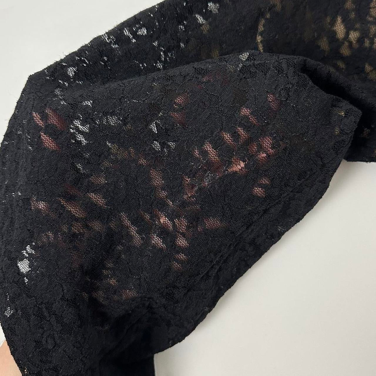 Y2K Lace Flare Pants (M)