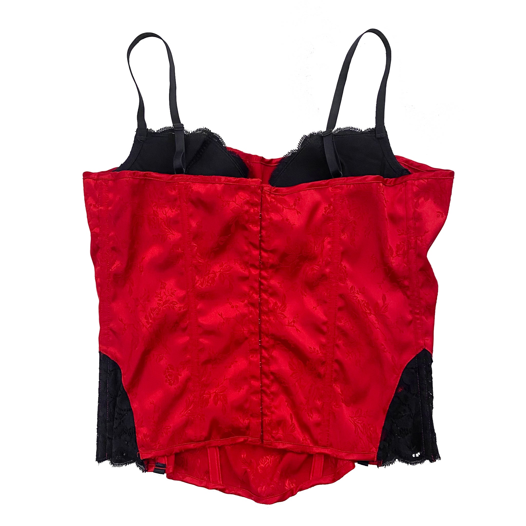 Fredericks Satin Rose Corset (L)