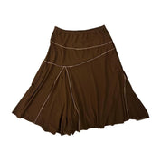 Y2K Brown Midi Skirt (S)