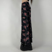 90s Floral Maxi Skirt (M)