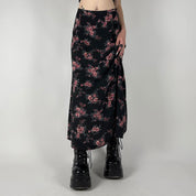 90s Floral Maxi Skirt (M)