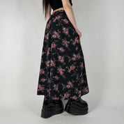 90s Floral Maxi Skirt (M)