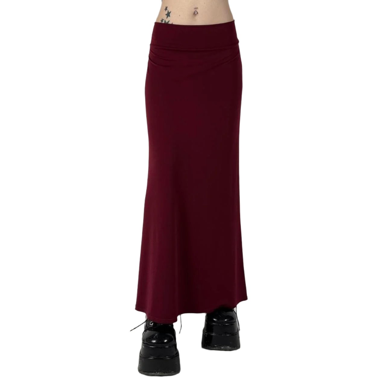 Y2K Red Maxi Skirt (M)
