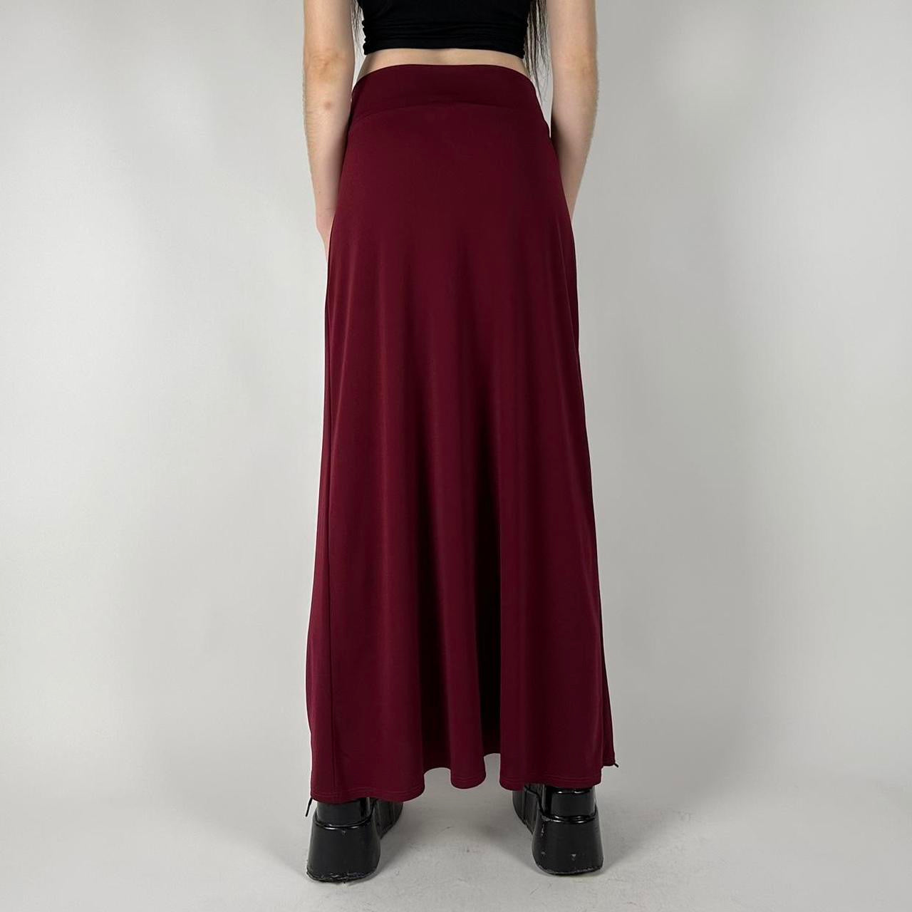 Y2K Red Maxi Skirt (M)