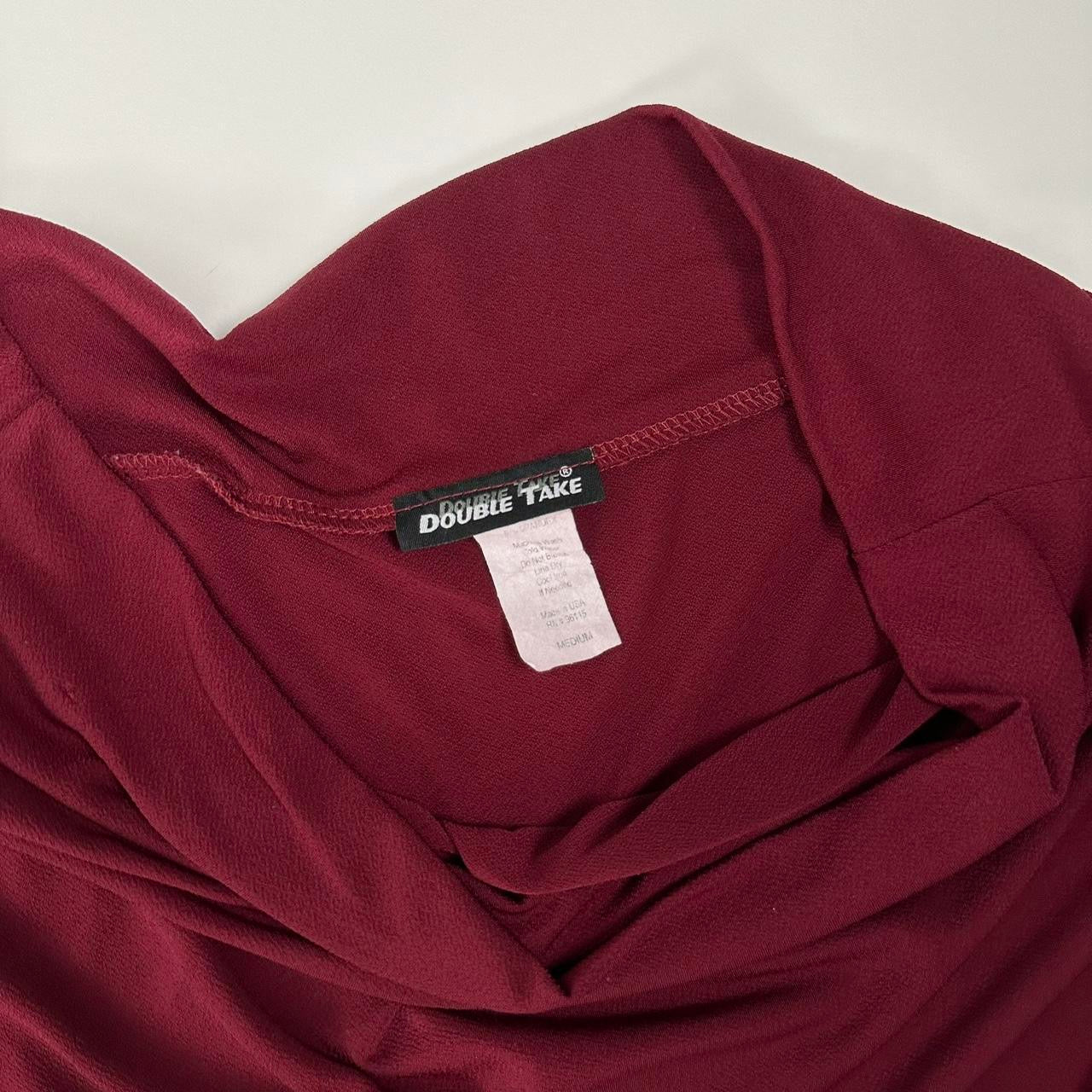 Y2K Red Maxi Skirt (M)